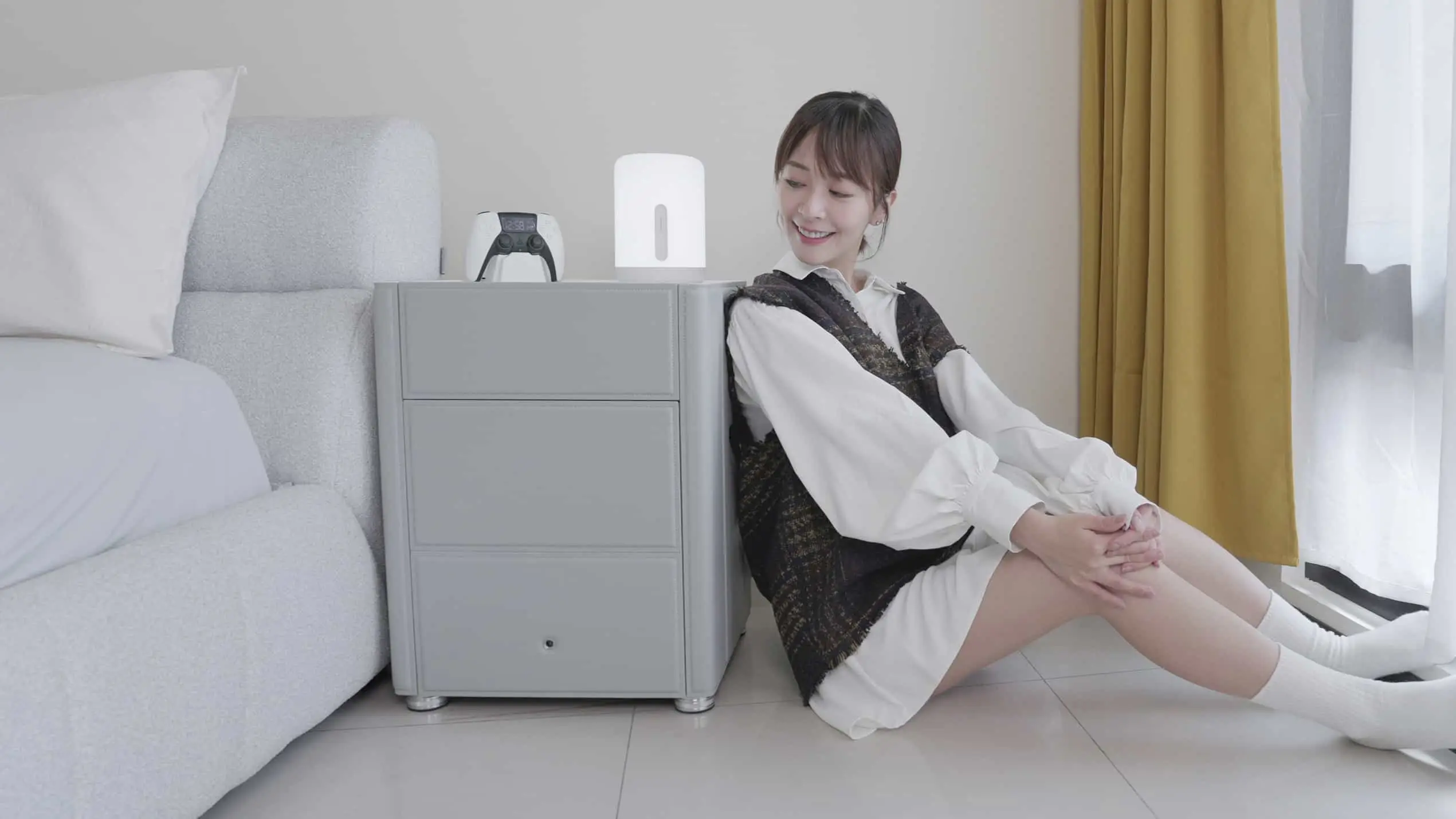 Hailey 徐海莉 LY 床頭櫃 皮革 保險箱推薦