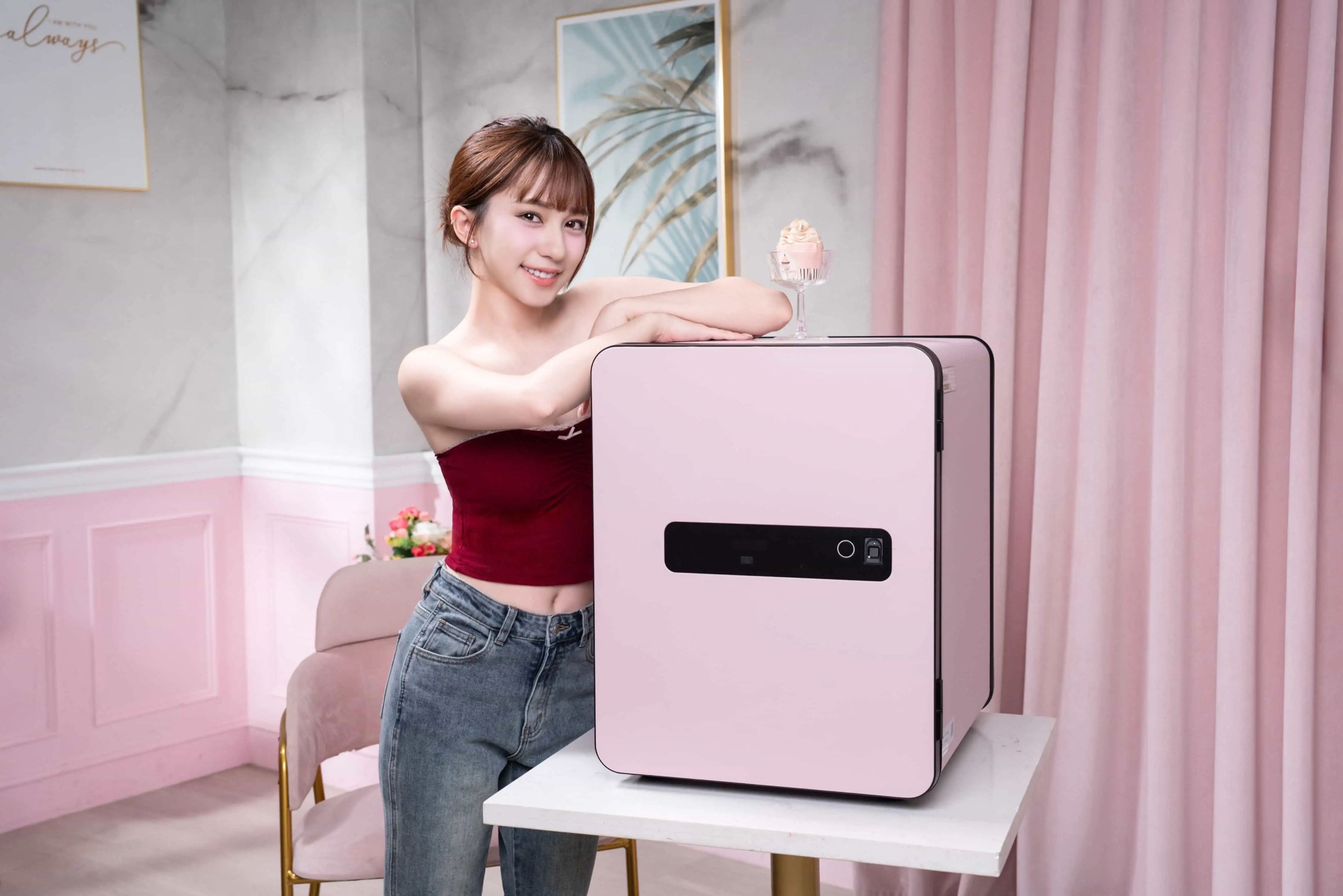 發億金庫 保險箱專賣 Lucy Meta 粉紅色 防盜 防火 保險箱 保險櫃 推薦   JUN04191