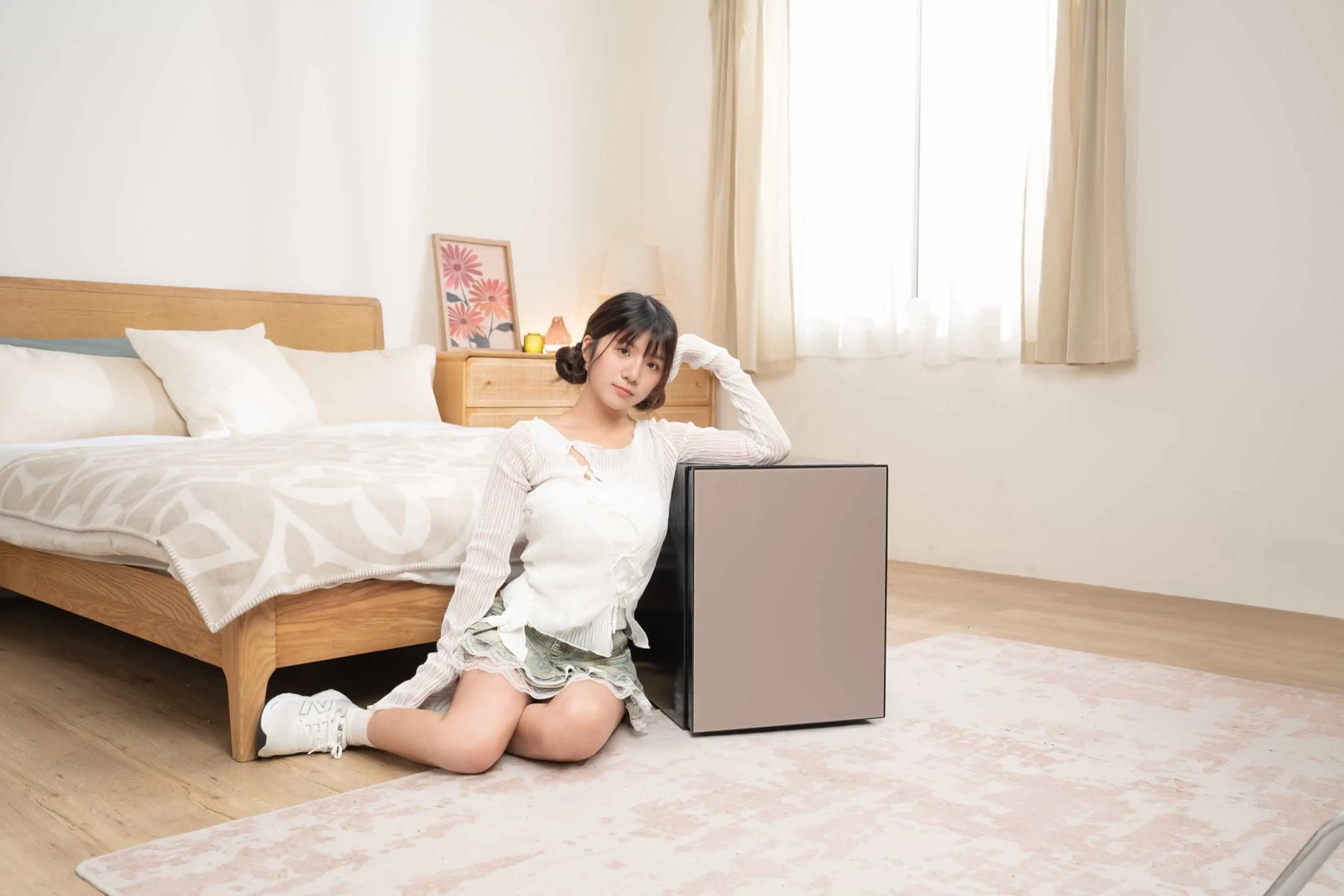 PLD 奶杏色防火保險箱  JUN06867